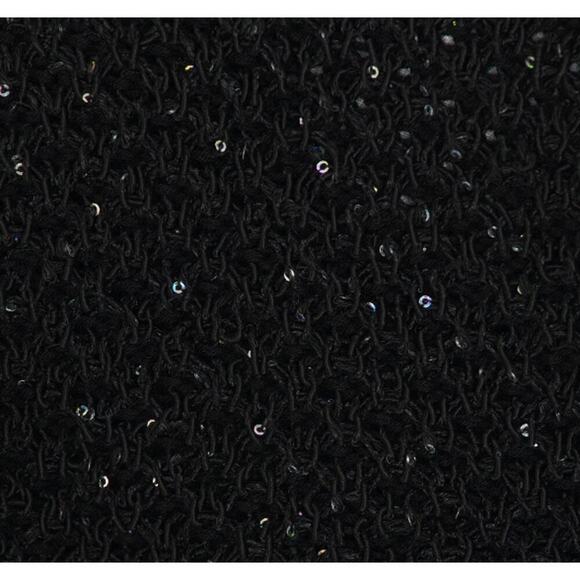 Asta Resort Grace Sequined Crochet Crop Tank Top XS Black NEW NWT - Picture 5 of 13